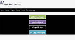 Desktop Screenshot of einsteinclasses.com